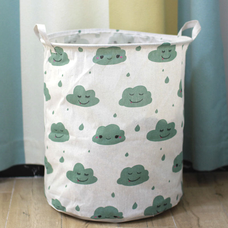 Canvas storage laundry basket