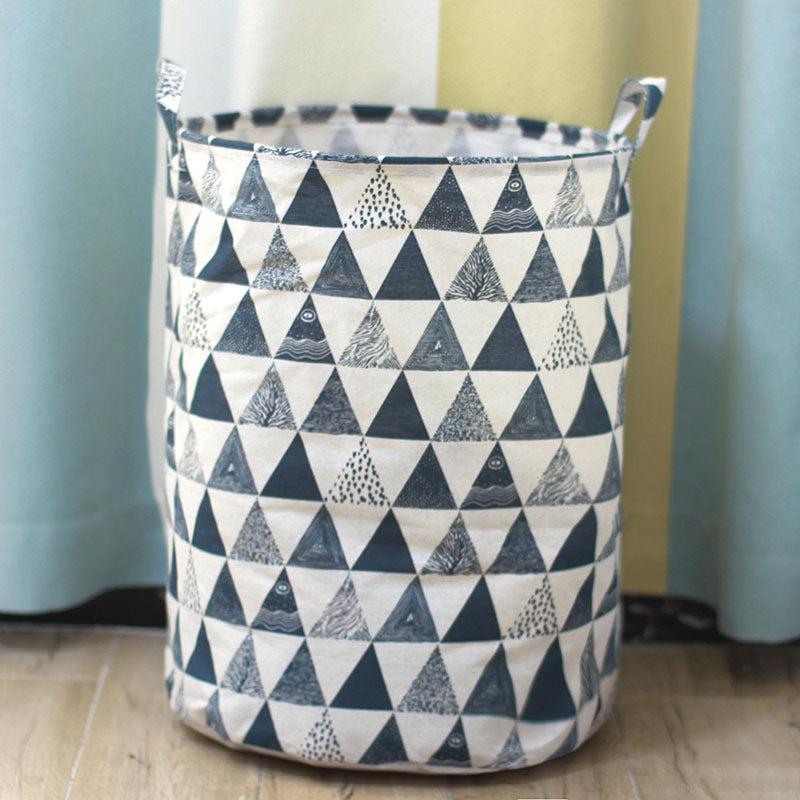 Canvas storage laundry basket