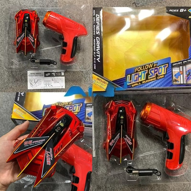 Light Guided Wall Climbing RC Car