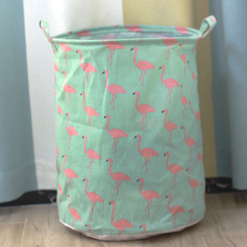 Canvas storage laundry basket