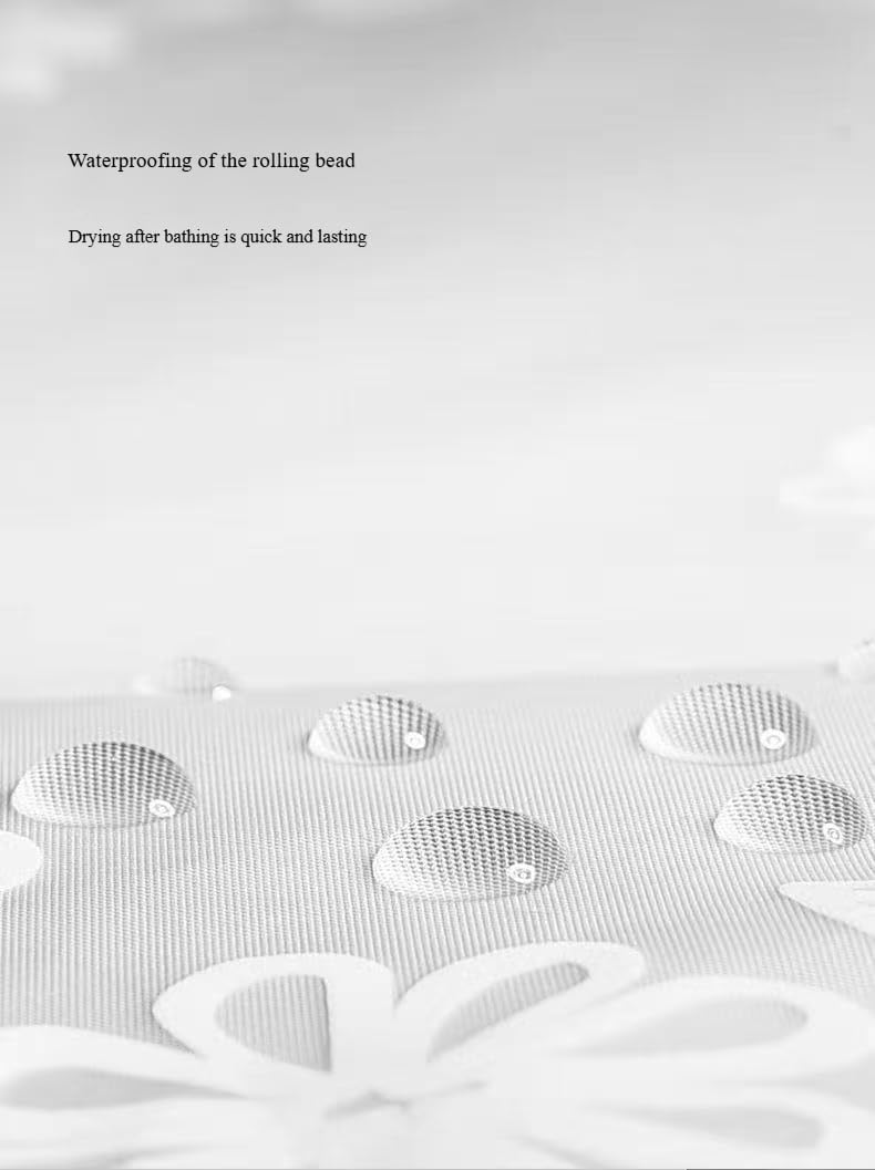 Shower Curtain with Grommets (White Flower, 72" W x 72" L)