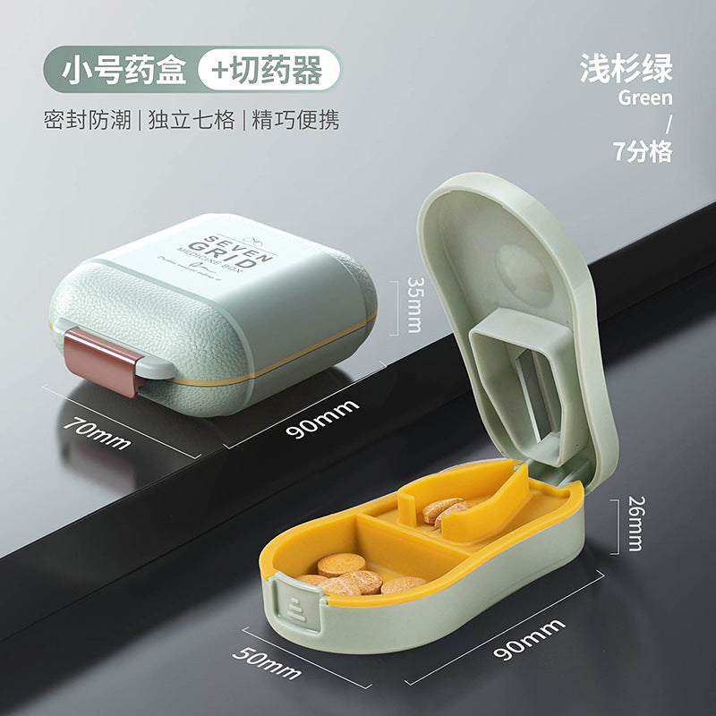 Portable 7 Grids Weekly Travel Medicine Organizer