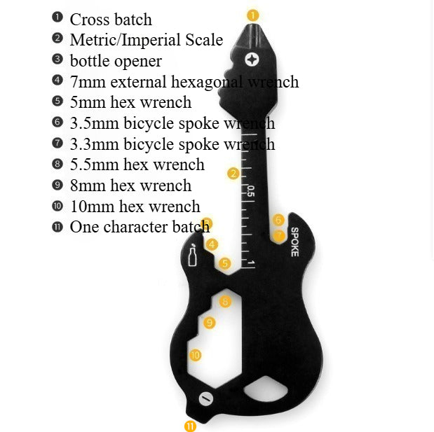 Outdoor Multifunctional Creative Guitar Bottle Opener