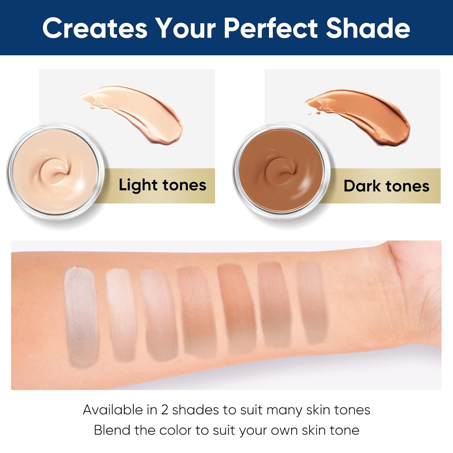 Tattoo Cover Up Makeup Waterproof, 2 Colors Concealer