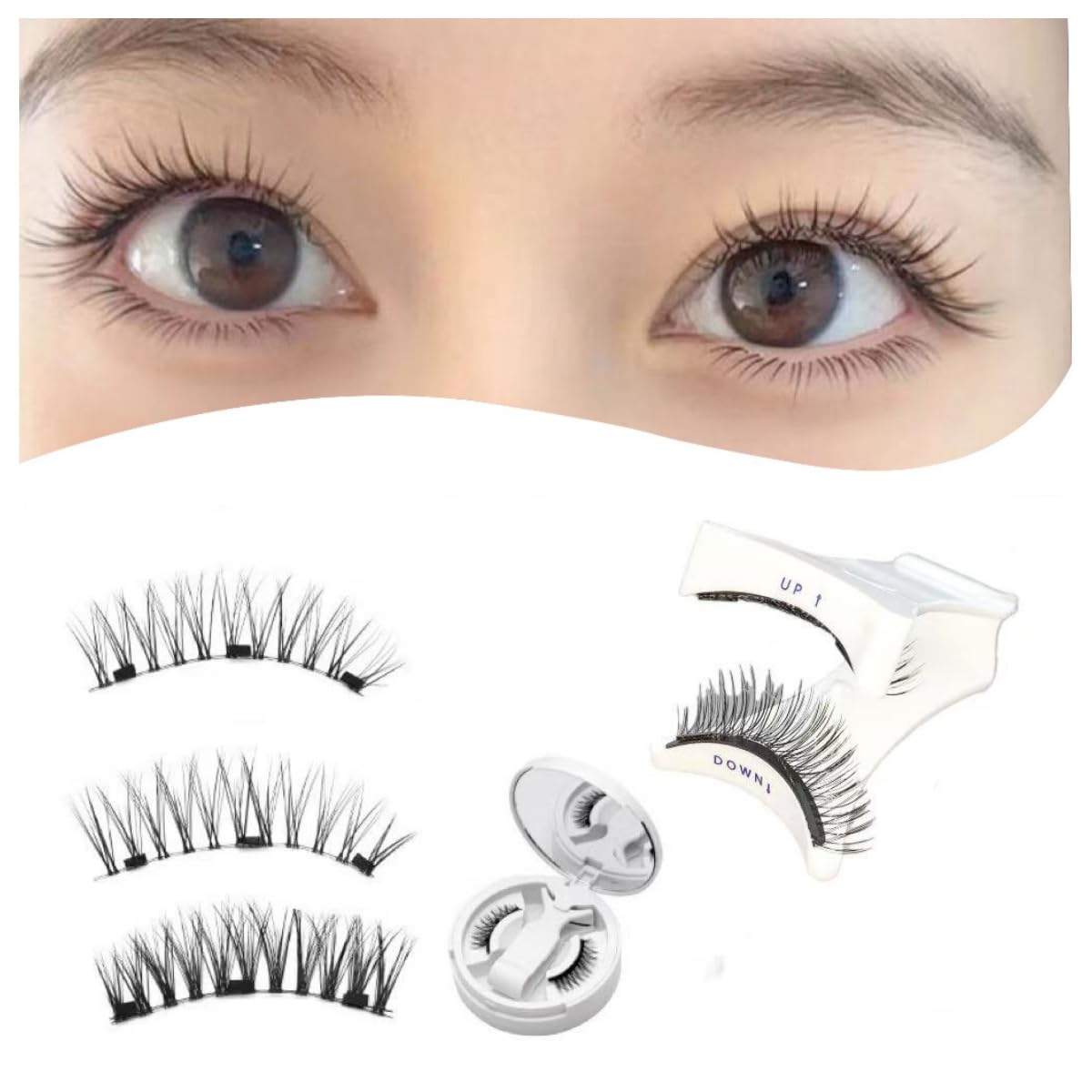 Magnetic Eyelash Kit with All-in-One Storage Box