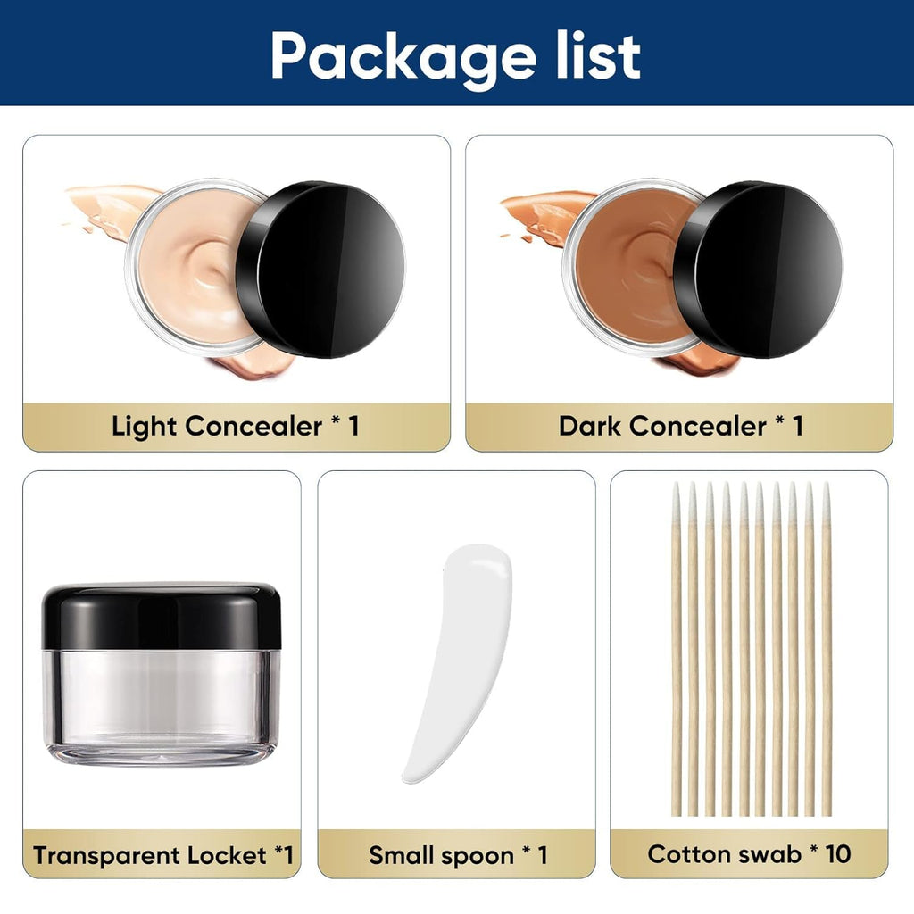 Tattoo Cover Up Makeup Waterproof, 2 Colors Concealer
