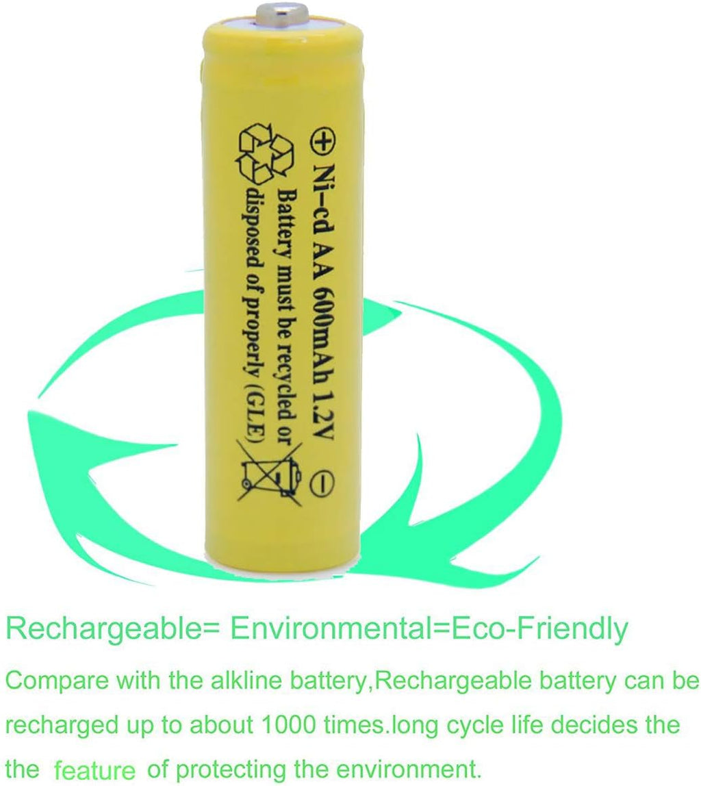 ni-cd aa 600mah 1.2v Rechargeable Battery for Solar