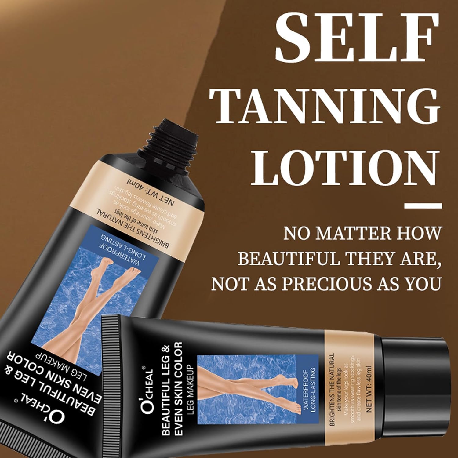 Body Cover up Makeup for Tattoo Cover Up / Black Skin, Long Last Body Foundation 2PCS