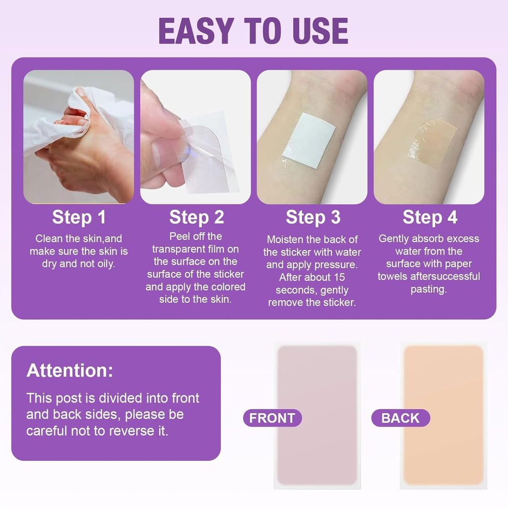 Tattoo Cover Up Patch Waterproof (6-Pack) - Natural Skin