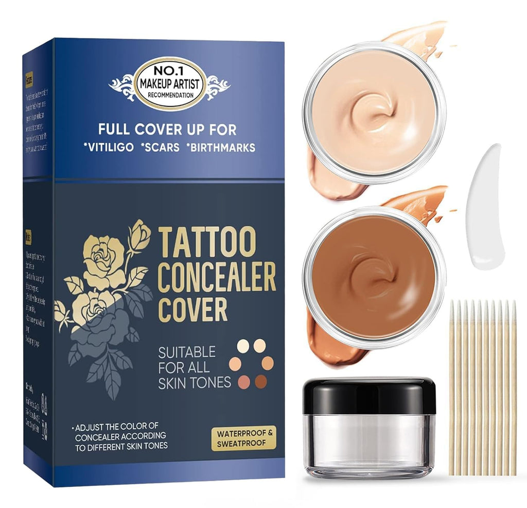 2 Colors Tattoo Cover Up Makeup Waterproof