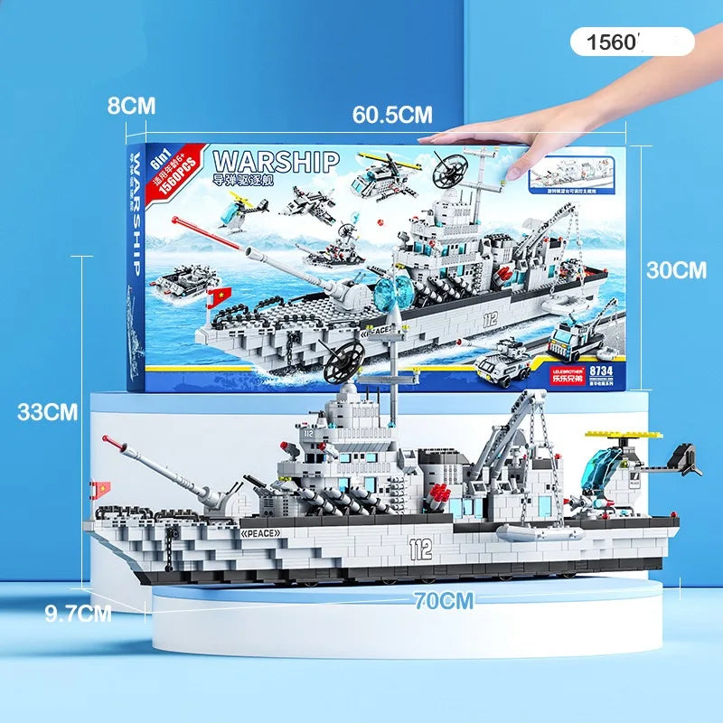 Pirate Ship Battleship Building Blocks