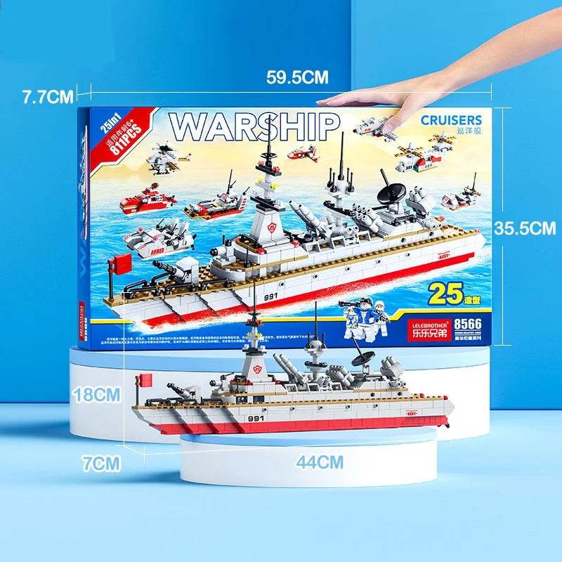 Pirate Ship Battleship Building Blocks