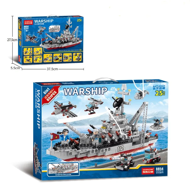 Pirate Ship Battleship Building Blocks