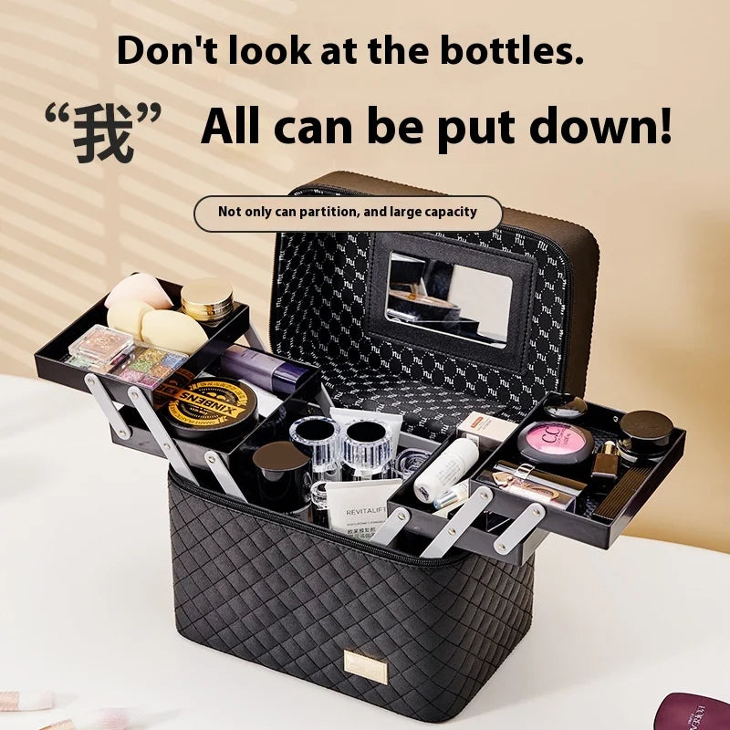 Six-Open Makeup Case  Beauty Tool makeup bag