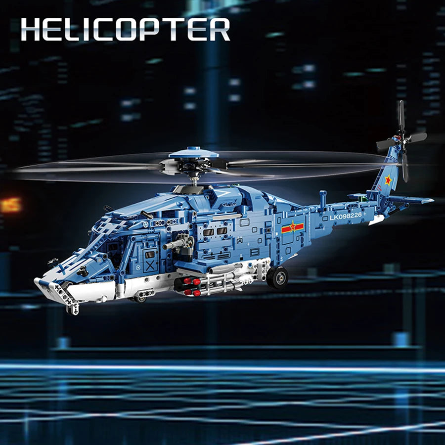 Building Blocks 1711PCS   Military Helicopter