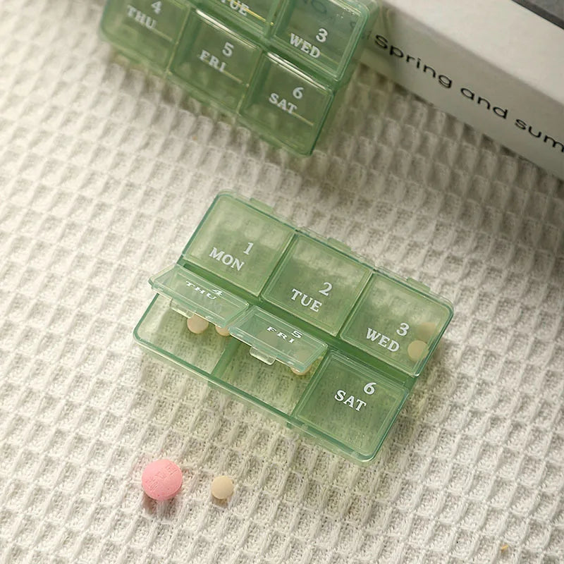 BPA-Free 6-Day Pill BoxStorage Case