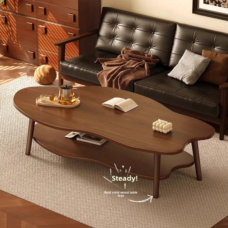 Cloud shaped double-layer coffee table