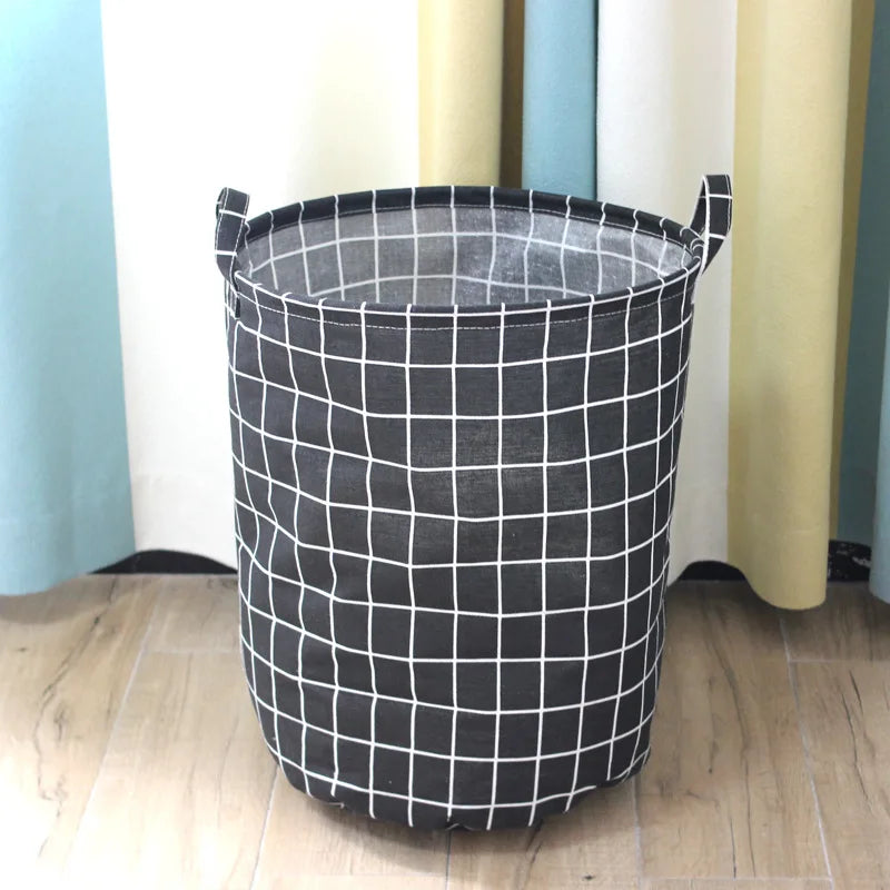 Canvas storage laundry basket