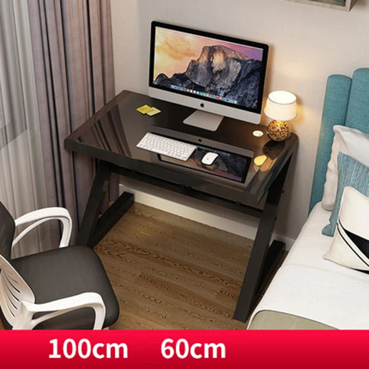 Toughened Glass Computer Desk Z-shaped  Leg