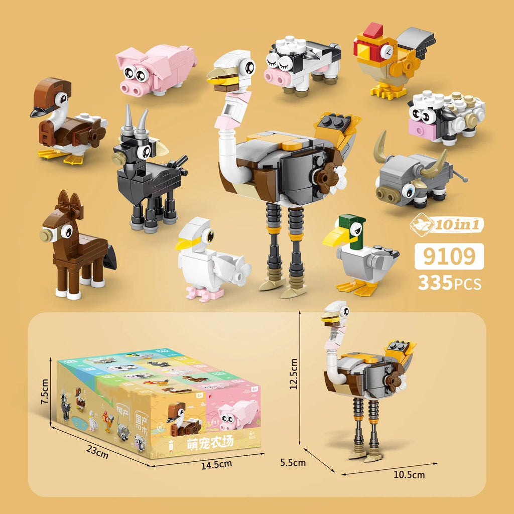 Mini Block Zooland Party Birds Insects Model