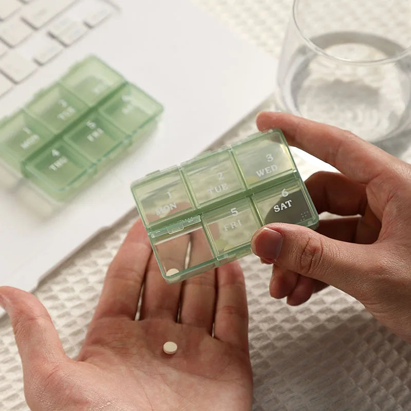 BPA-Free 6-Day Pill BoxStorage Case