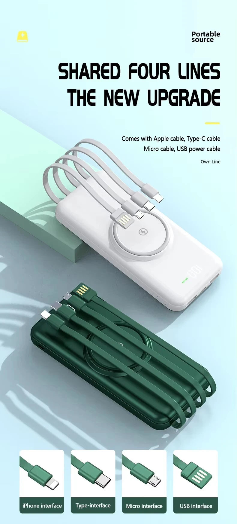 Portable Power Bank 20000mah