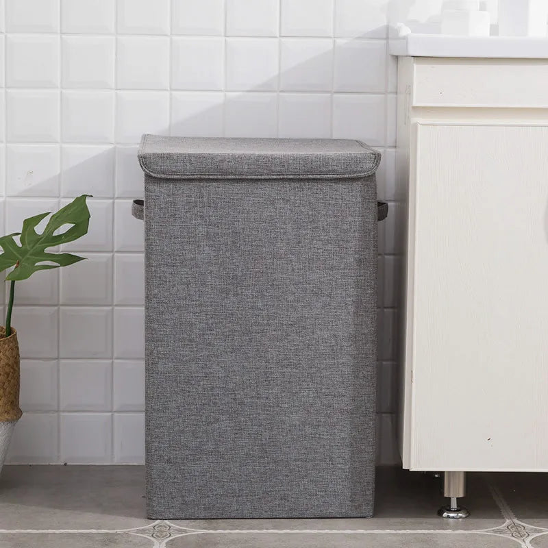 Cotton Foldable Laundry Basket