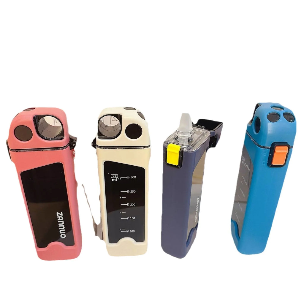 Square double-layer plastic water cup