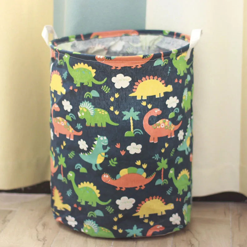 Canvas storage laundry basket