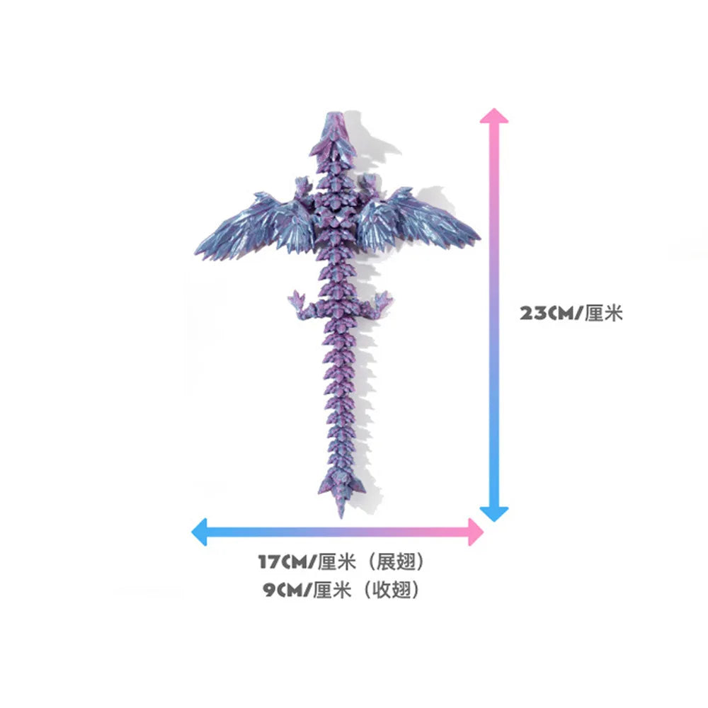 Flying Dragon 3D prints movable joints