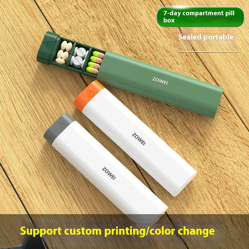 Weekly Pill Box with 7 Compartments