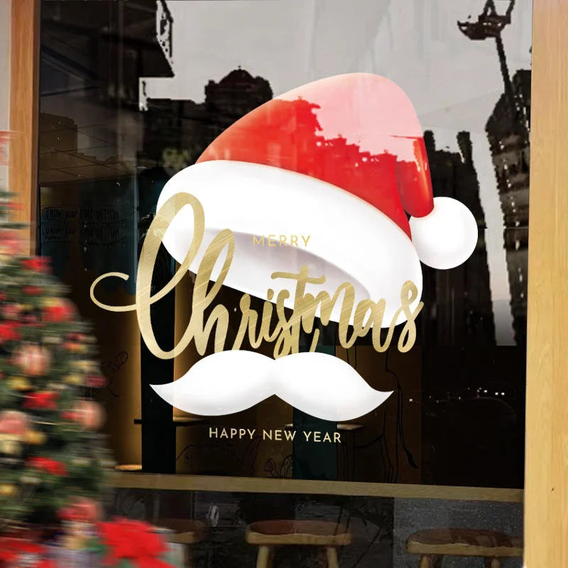 PVC Window Stickers Home Christmas