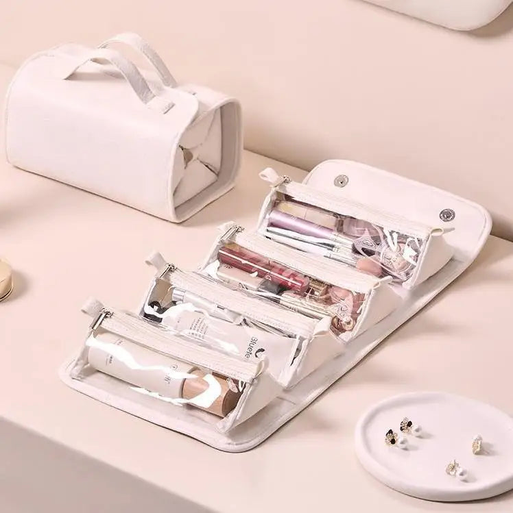 PU Leather  Roll up  Makeup Bag  40*6*5 in