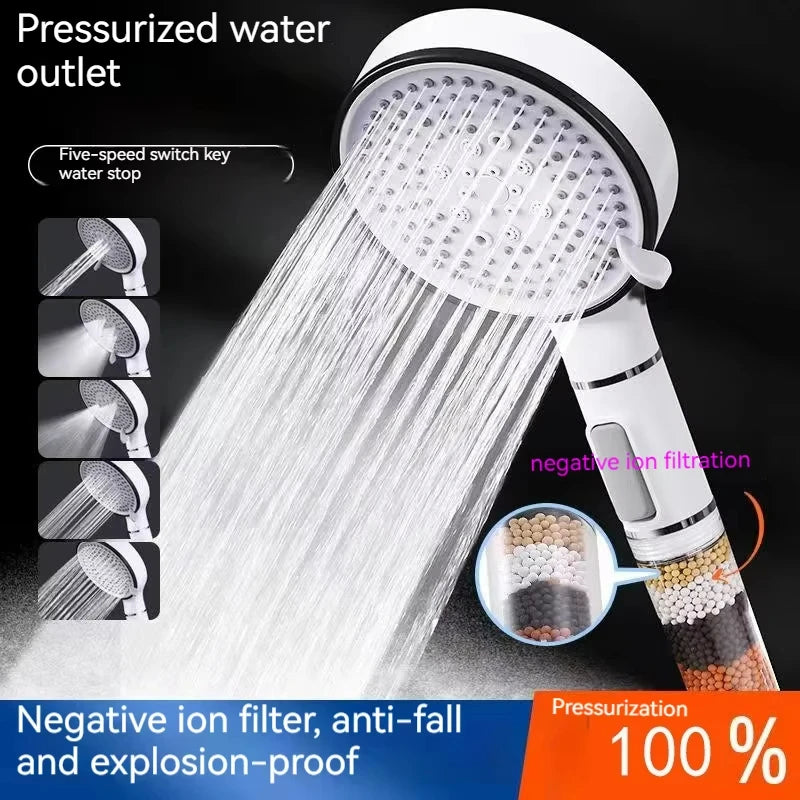 With  Filter Rain Jet Hand Shower head