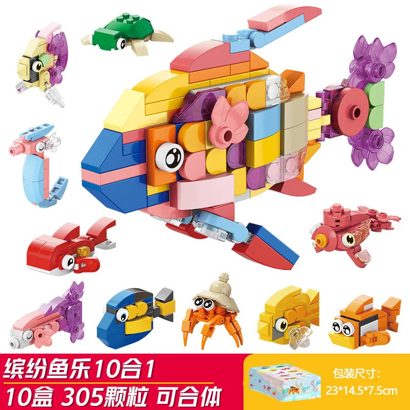 Mini Block Zooland Party Birds Insects Model