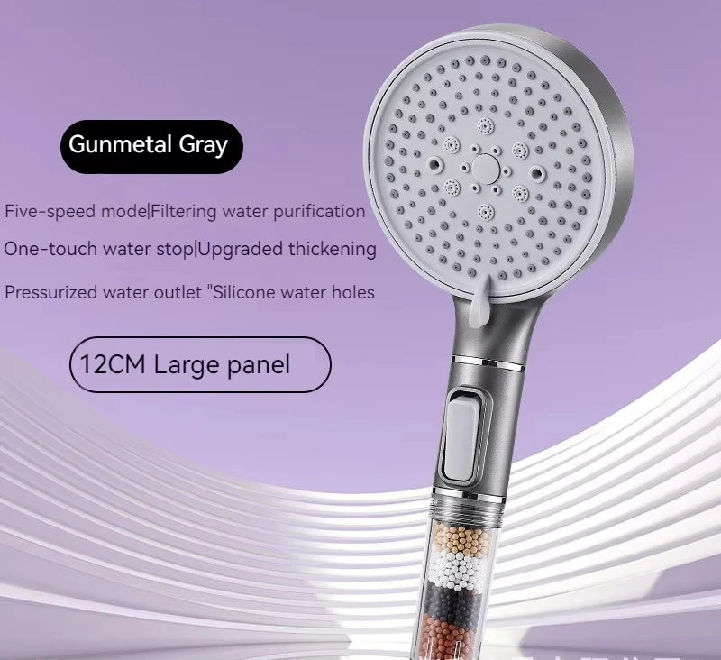 With  Filter Rain Jet Hand Shower head