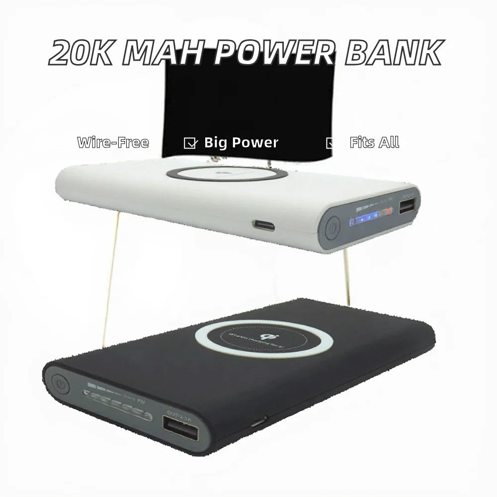Portable 20000mah Wireless Quick Charger Power Bank