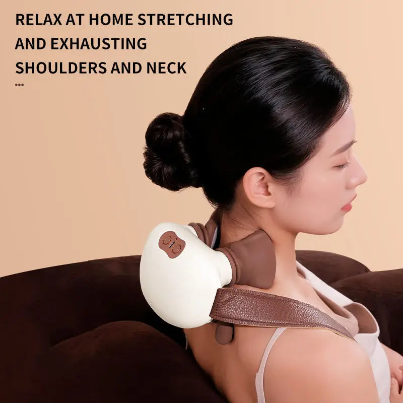 Neck Shoulder Massage Kneading With Heat