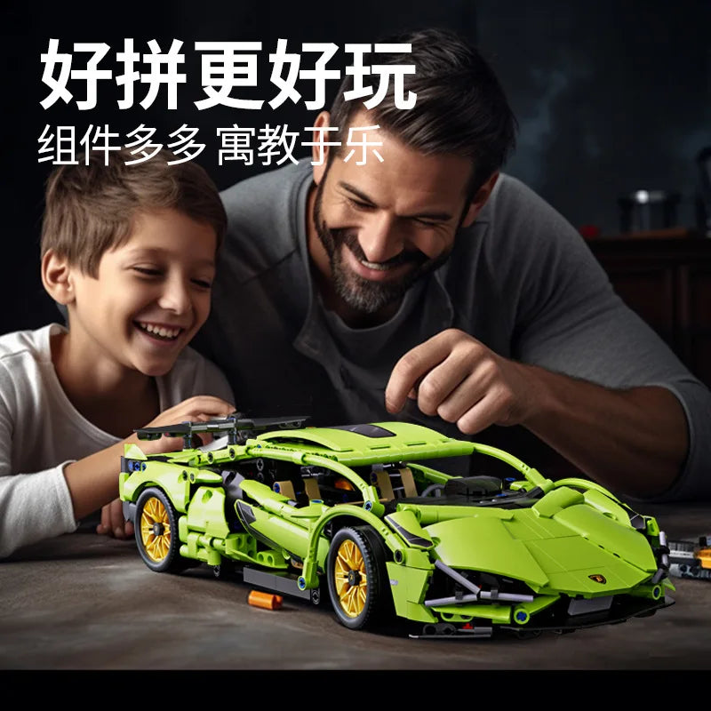 Compatible Building Block Car Assembly Toys for Children