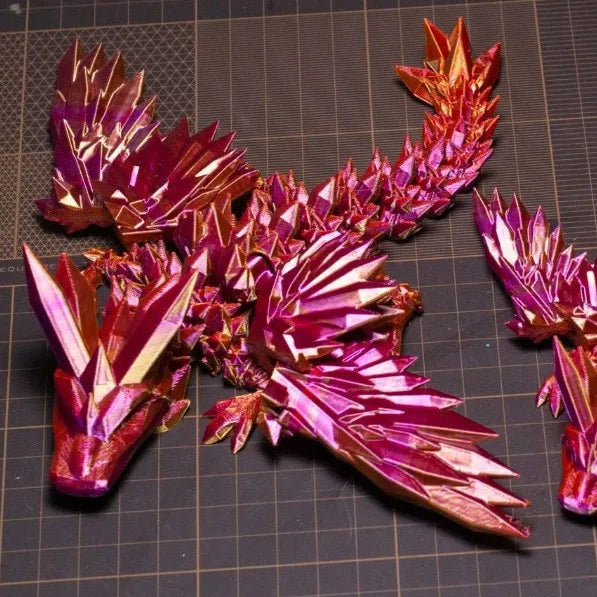 Flying Dragon 3D prints movable joints