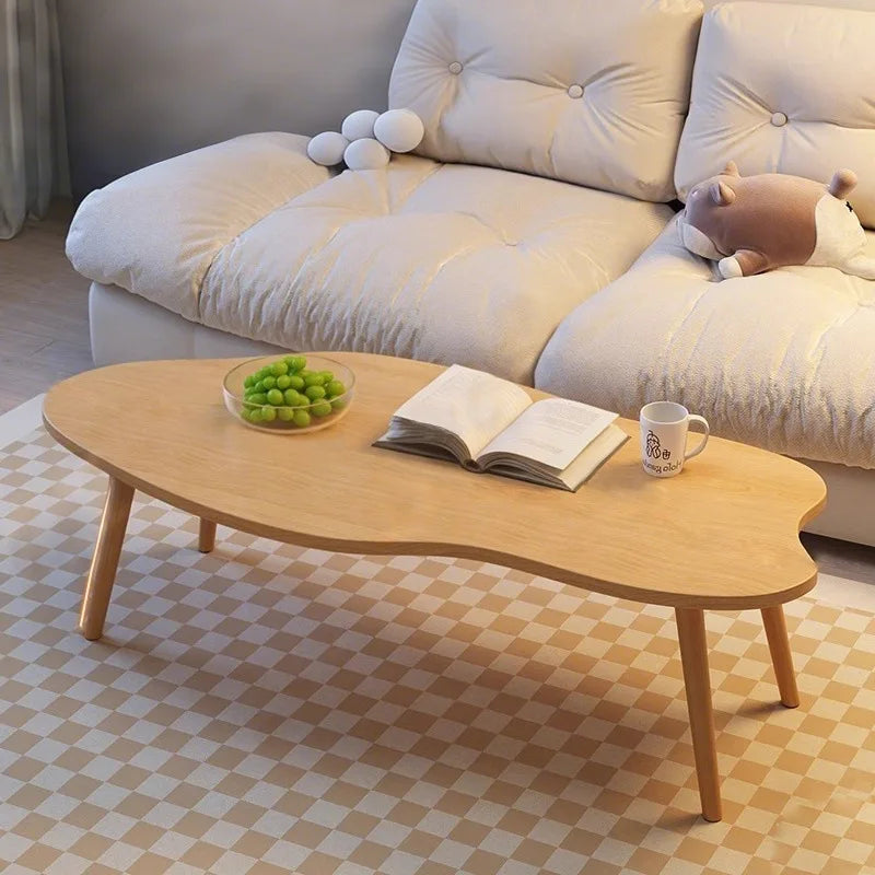 Cloud shaped double-layer coffee table