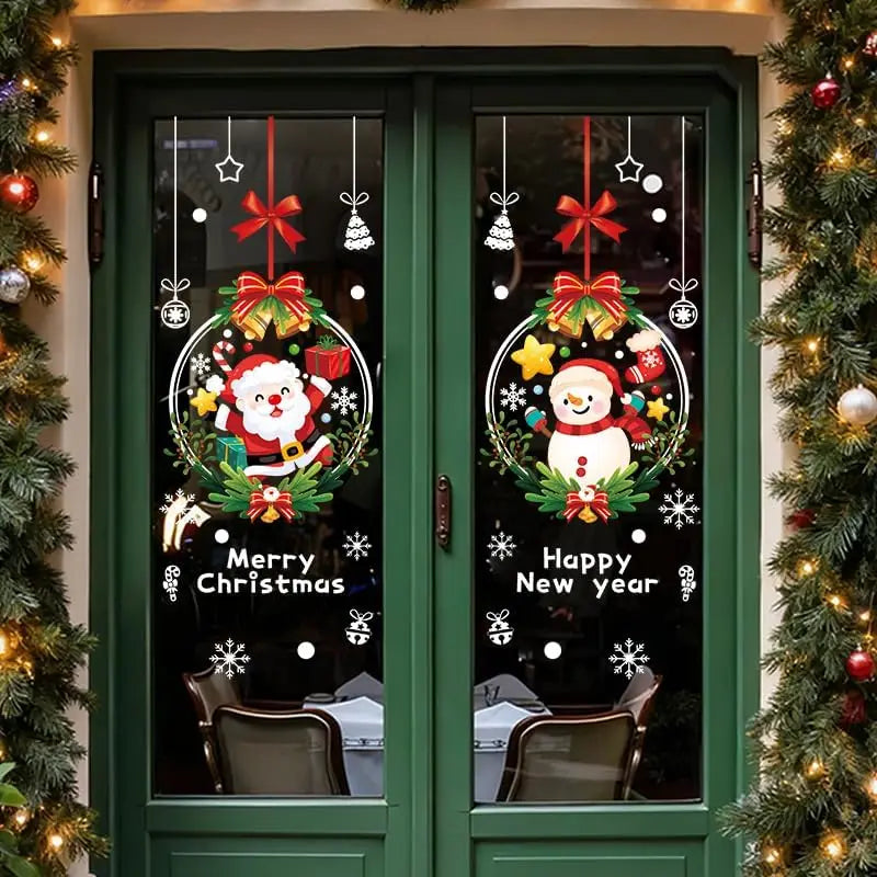 Christmas Decorations  Electrostatic Glass Decals