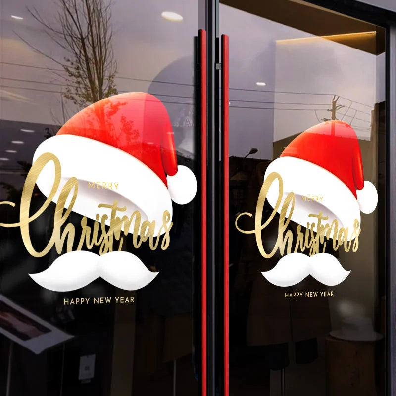 PVC Window Stickers Home Christmas