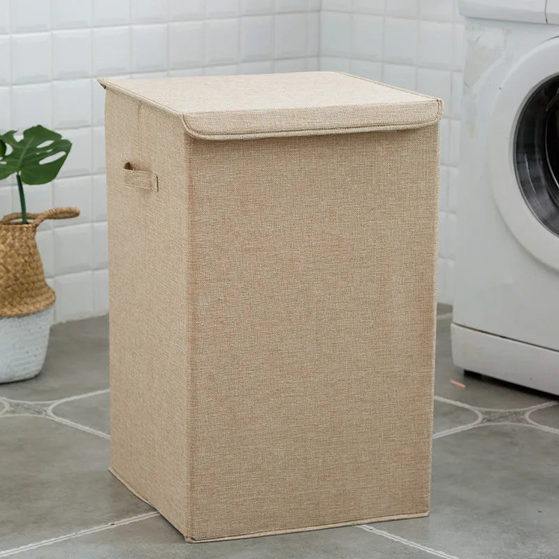 Cotton Foldable Laundry Basket