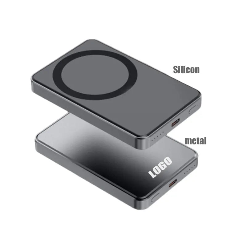 Metal Powe rbank 10000mAh Quick Charging Wireless