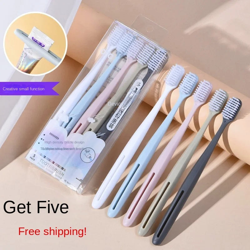 Soft bristled toothbrush for home cleaning