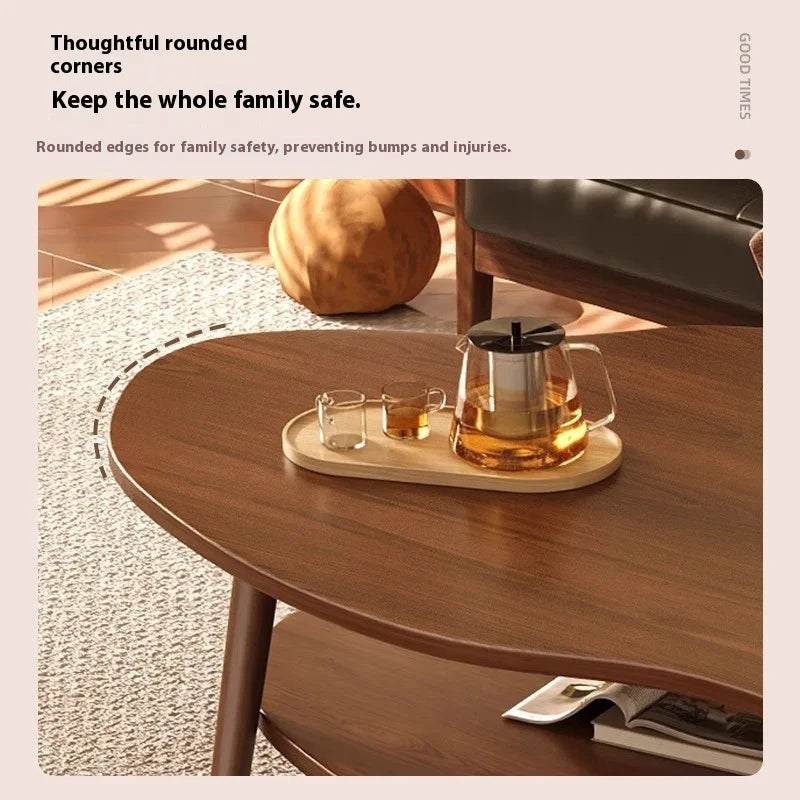 Cloud shaped double-layer coffee table