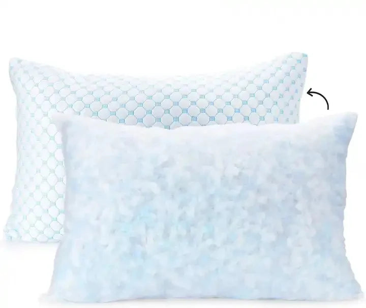 Cooling Bamboo Fabric Orthopedic Memory Foam Adjustable Sleep Pillow