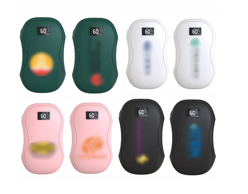 Magnetic Detachable 2-in-1  Hand Warmer with Digital Display
