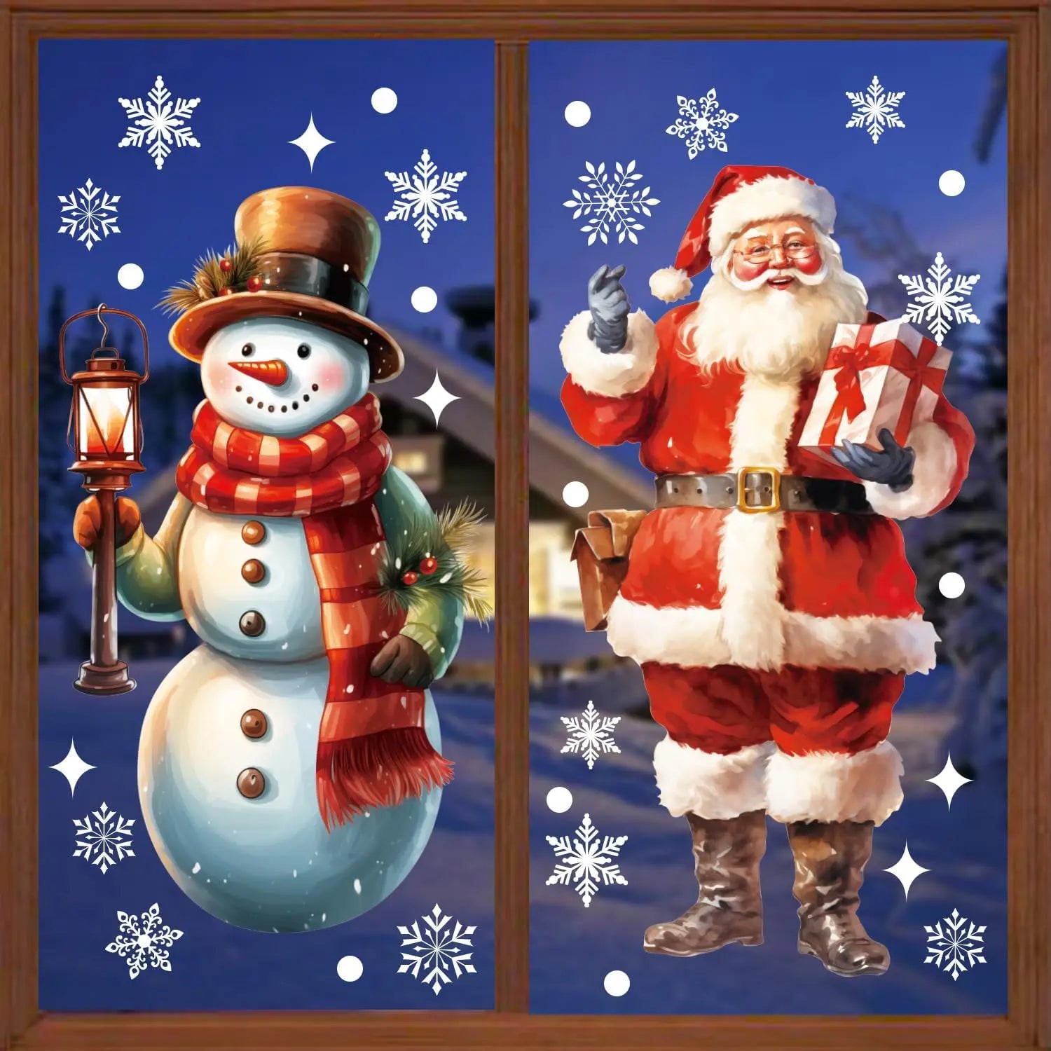 Christmas Decorations  Electrostatic Glass Decals